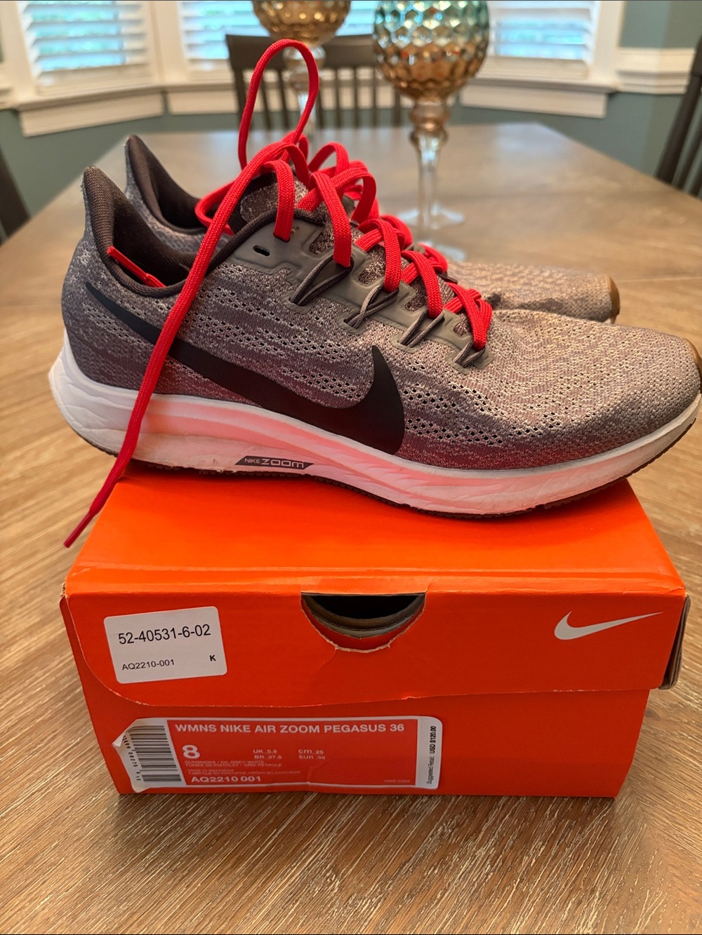 Nike Women's Running Shoes - Gray with Red Accents